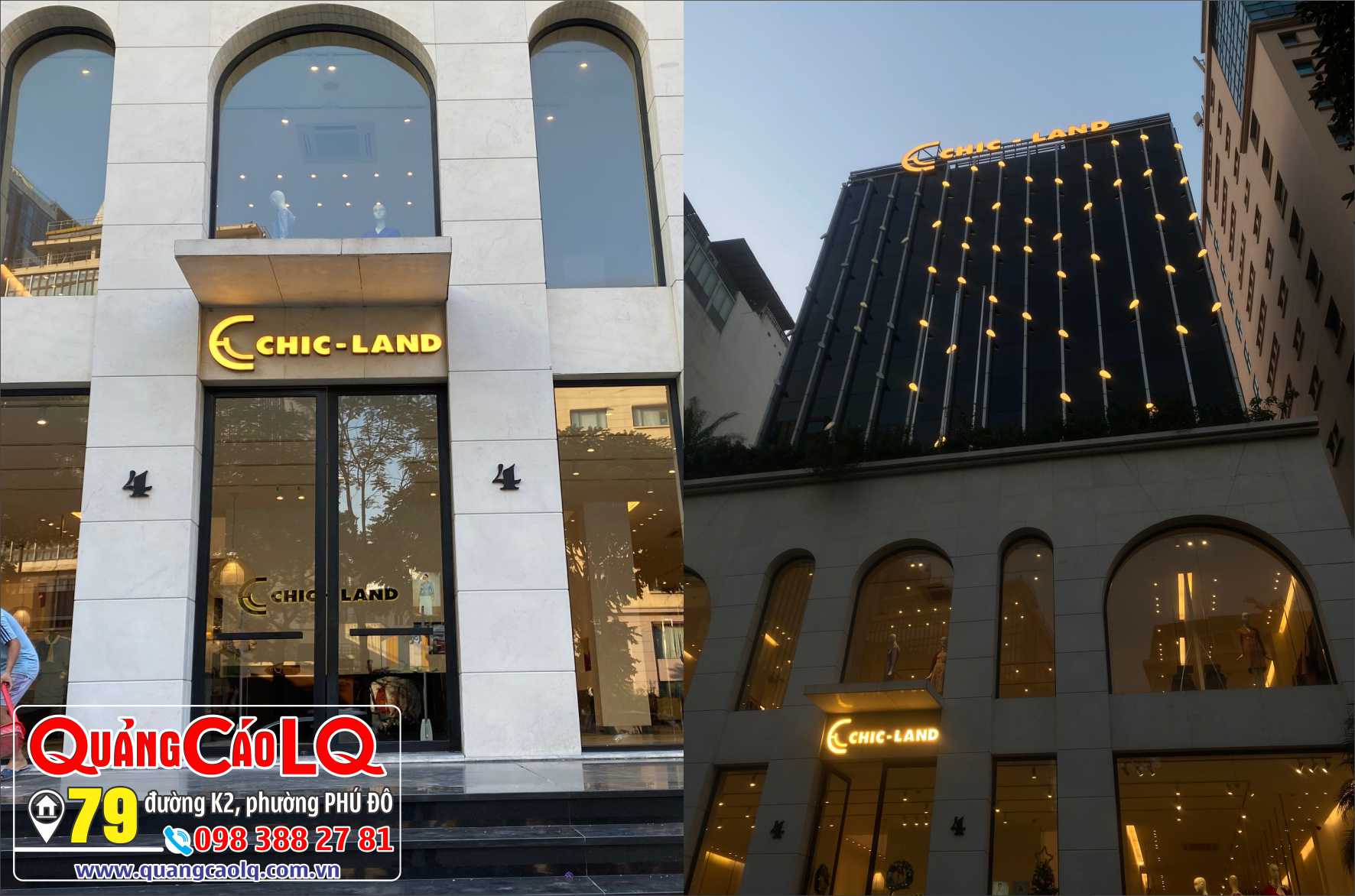 Thi công biển CHIC-LAND