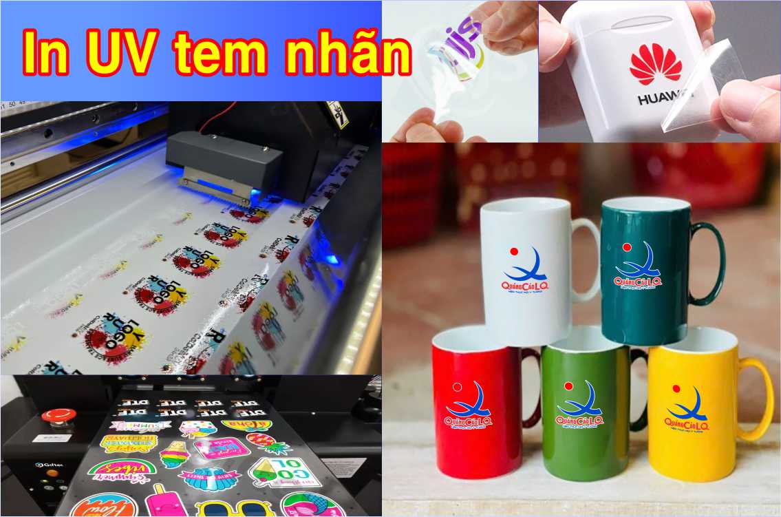 in UV lên vật liệu tròn